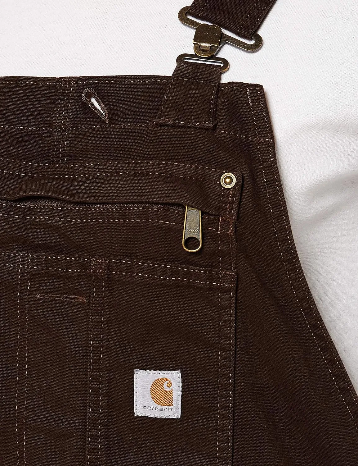 Carhartt womens Rugged Flex Loose Fit Canvas Bib Overall 102438