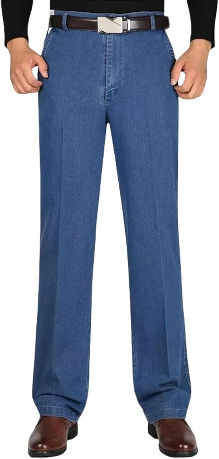 Jett Jeans for Older Men, Men's Classic Straight Fit Stretch Jeans