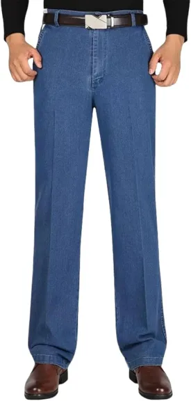 Jett Jeans for Older Men, Men's Classic Straight Fit Stretch Jeans
