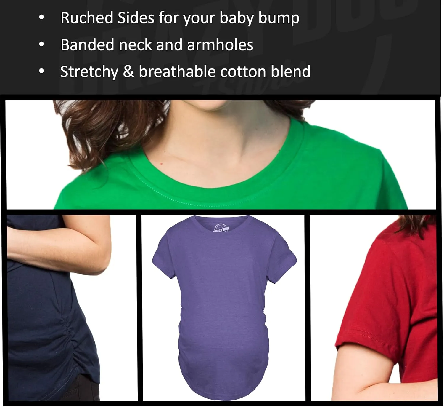 Maternity Baby Peeking T Shirt Funny Pregnancy Tee for Expecting Mothers