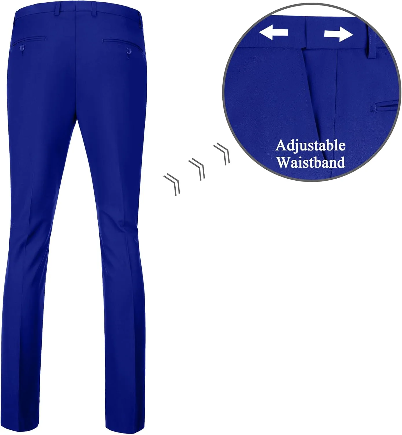 Mens Double Breasted Suit Slim Fit Solid Suit Jacket and Dress Pants 2 Piece Set Prom Wedding Suits for Men
