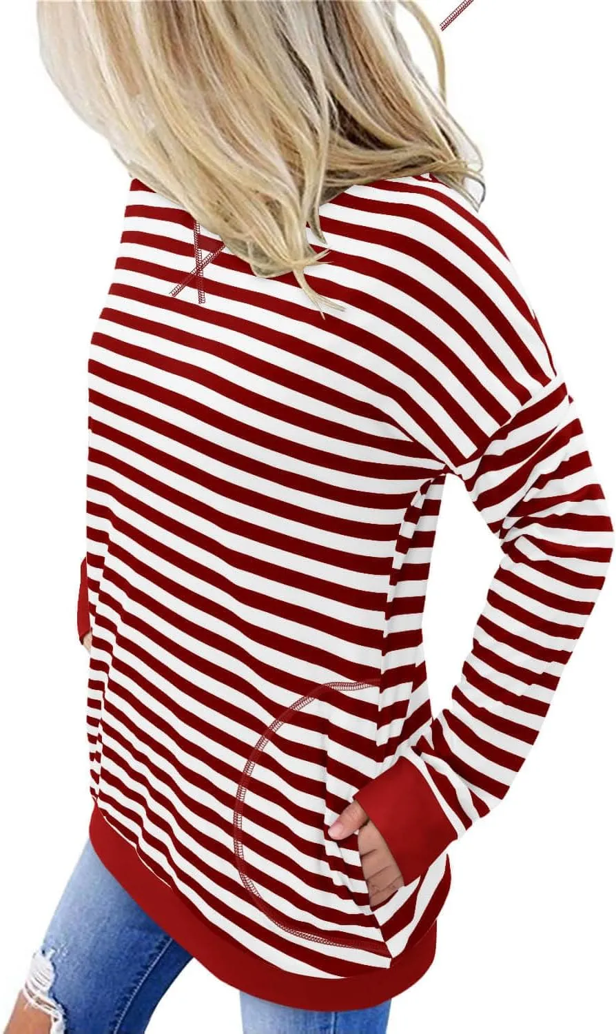 ONLYSHE Womens Crewneck Sweatshirt Casual Loose Fitting Tops Long Sleeve T Shirt