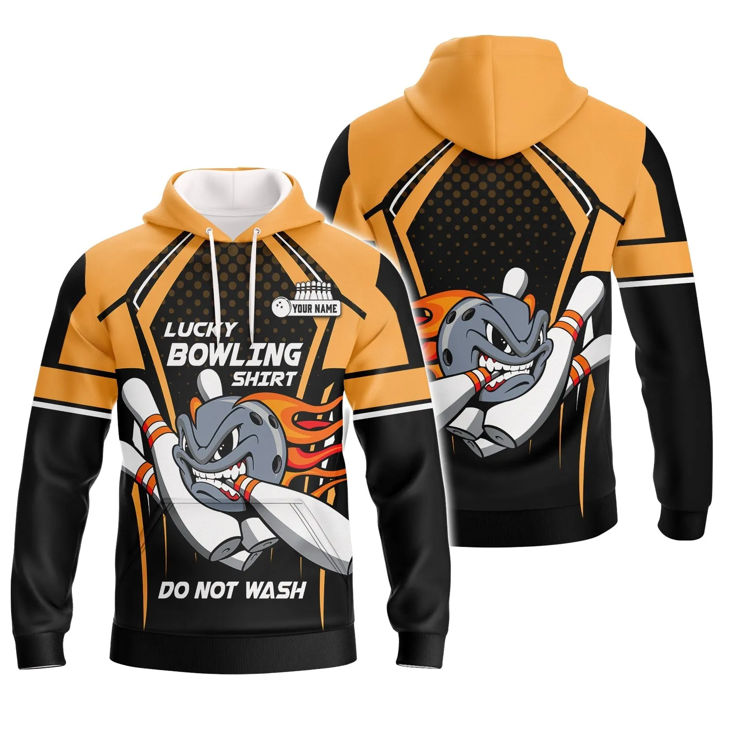Personalized Name Lucky Bowling 3D Sweatshirt Shirt, Do Not Wash 3D Printed Shirts