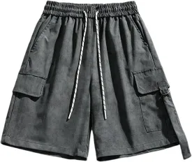 Summer Camouflage Cargo Shorts Men's High Street Loose Multi-Pocket Vintage Twill Casual Shorts Men Clothing