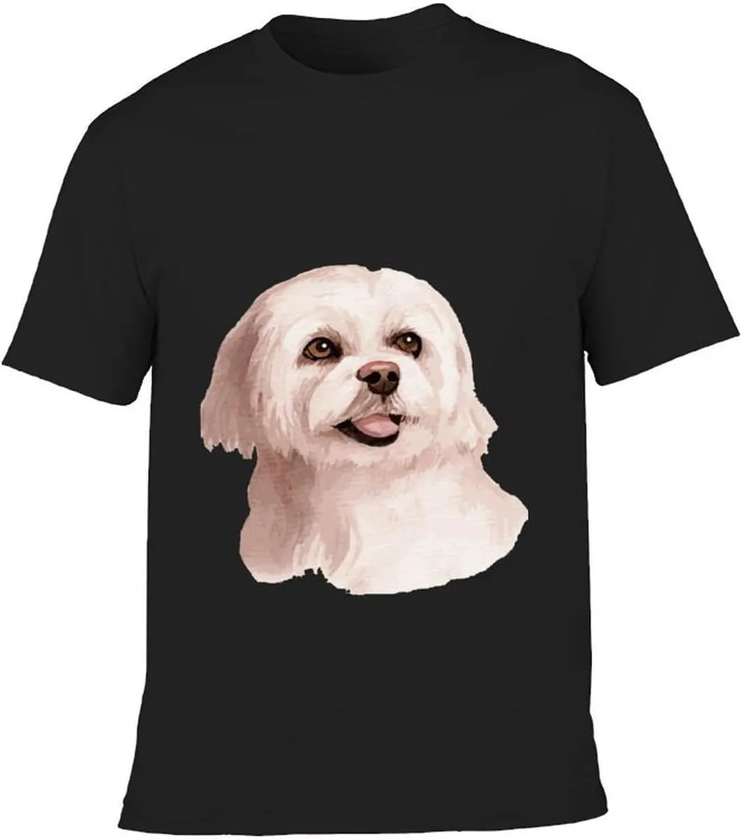 Watercolor Hand Painted Dog Graphic Printed T-Shirts Unisex Short Sleeve Summer Tees Top Shirt Boy and Girl