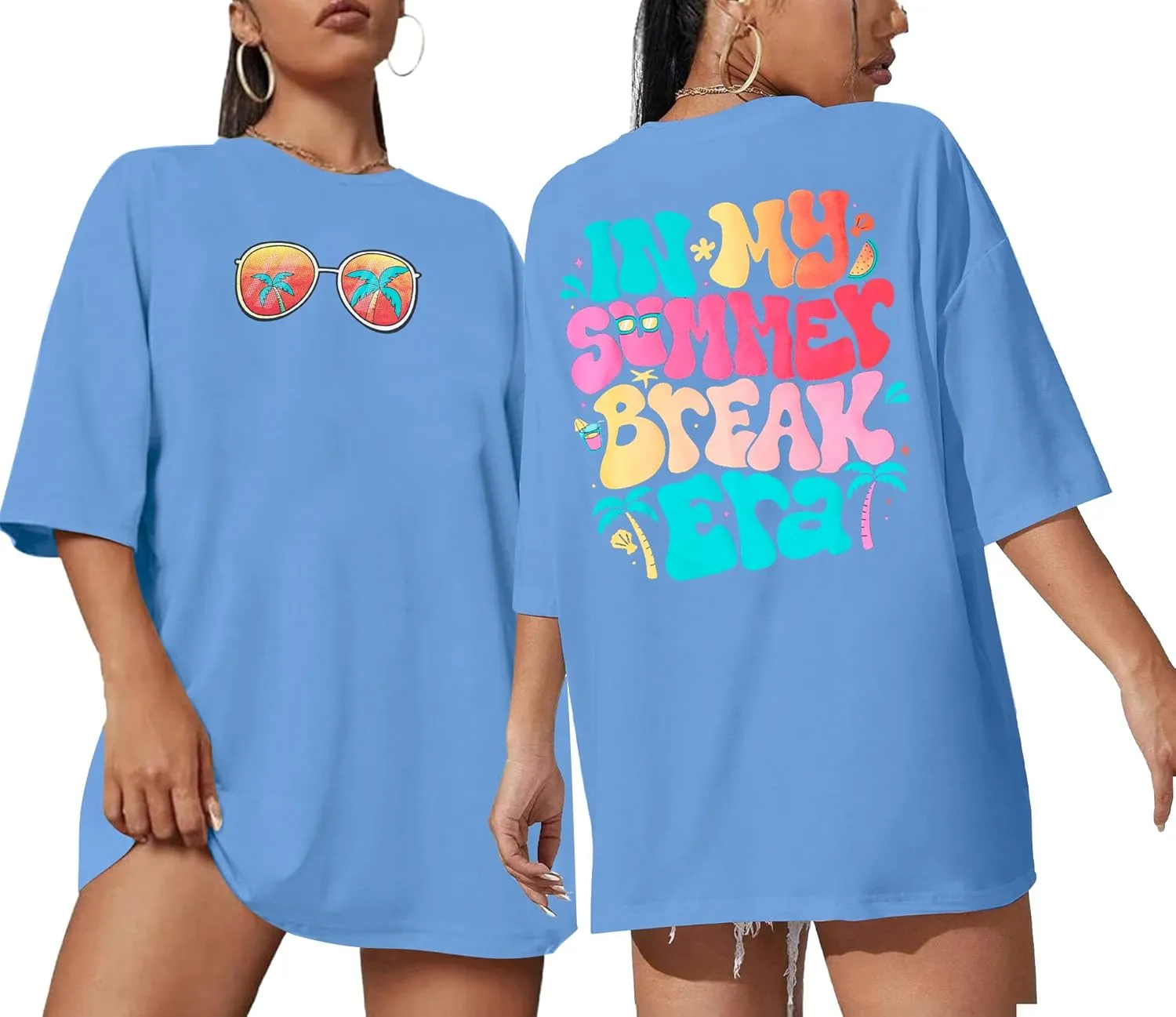 Women Last Day of School Shirt in My Summer Break Era Shirt Teacher T-Shirt School Graduation Tee Tops
