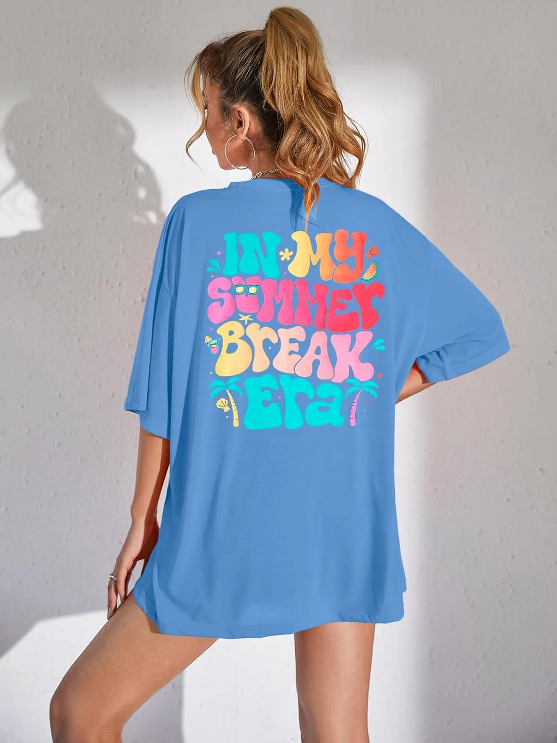 Women Last Day of School Shirt in My Summer Break Era Shirt Teacher T-Shirt School Graduation Tee Tops