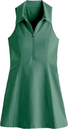 Womens Tennis Dress Sleeveless Racrback Polo Mini Dress with Detached Built-in Shorts & Pocket for Athletic Dress